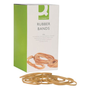 Q CONNECT RUBBER BANDS 100G ASSORTED
