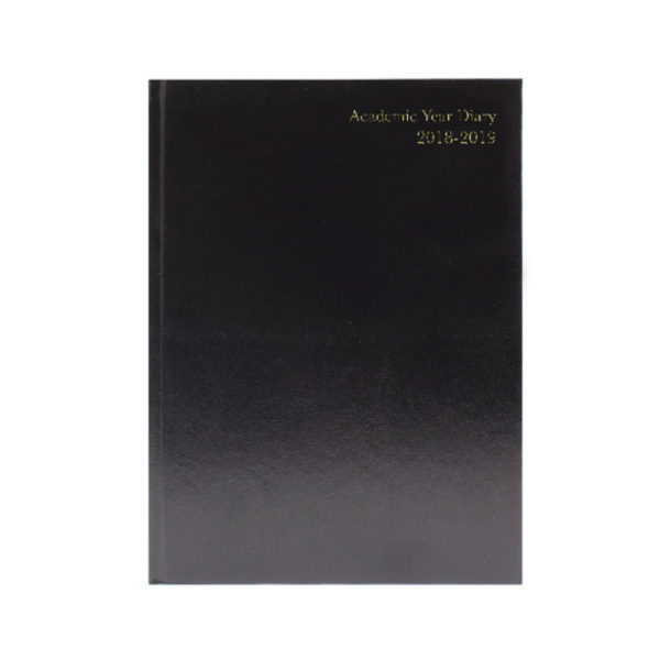 ACADEMIC DIARY DAY/PAGE A5 BLACK 2018-19