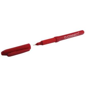 Q CONNECT FINELINER PEN 0.4 RED