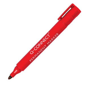 Q CONNECT PERM MARKER BULLET RED