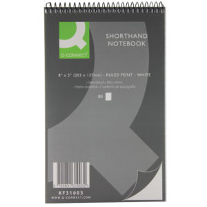 Q CONNECT SHORTHAND NOTEBOOK 80LF