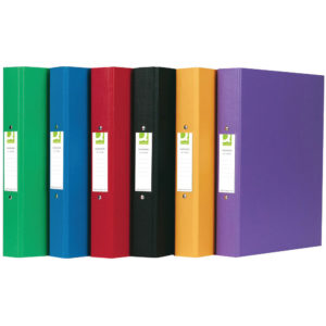 QCONNECT A4 2 RING BINDER PP AST PK10