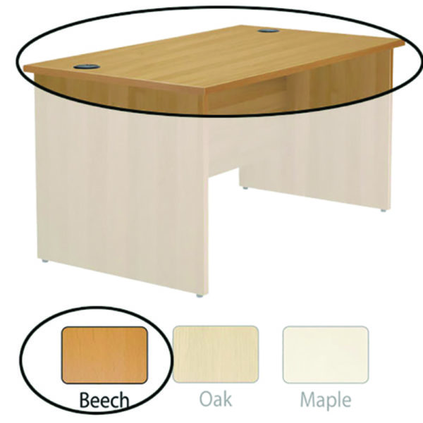 FF JEMINI 1200MM RECT TOP PACK BEECH