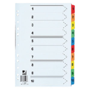 Q CONNECT EW INDEX 1-10 REINF MULTICOL