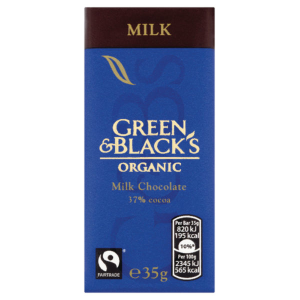 GREEN N BLACKS 35G MILK CHOCOLATE PK30