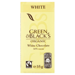 GREEN N BLACKS 35G WHITE CHOCOLATE PK30