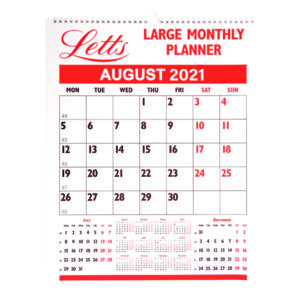 LETTS MONTHLY PLANNER LARGE 2021