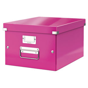 LEITZ CLICK STORE MED STORAGE BOX PINK