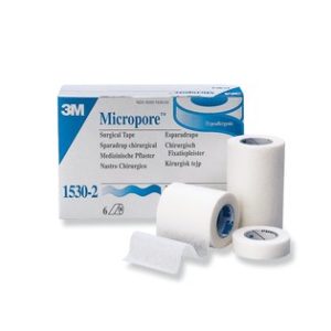 Micropore Tape 5cm x 9.1m, White x 6