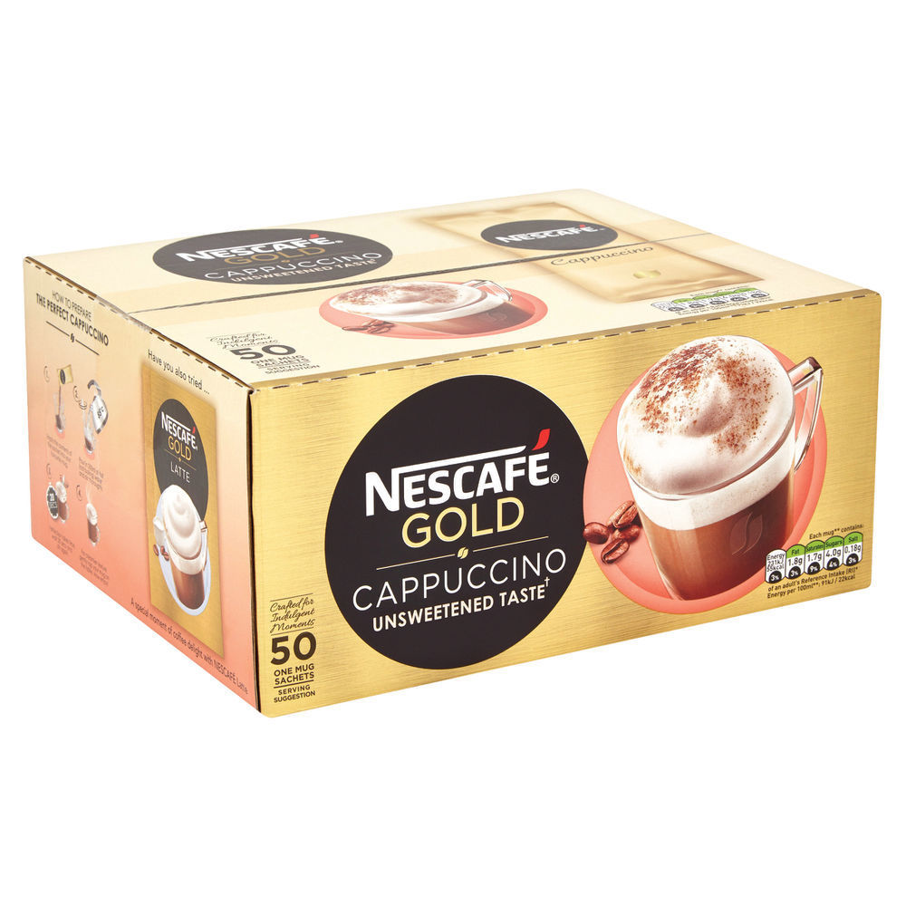 Nescafe Unsweet Cappuccino Sach Pk50 16G 