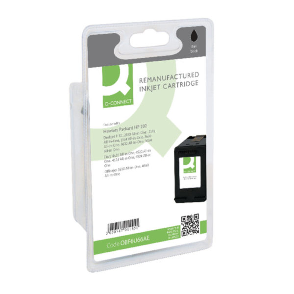 Q-CONNECT HP 302 INKJET CARTRIDGE BLACK