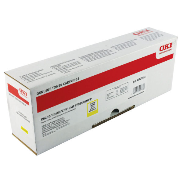 OKI TONER C5250 HY YELLOW 42127454