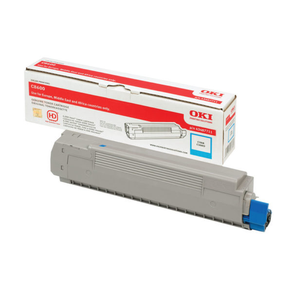 OKI C8600 TONER CYAN 43487711