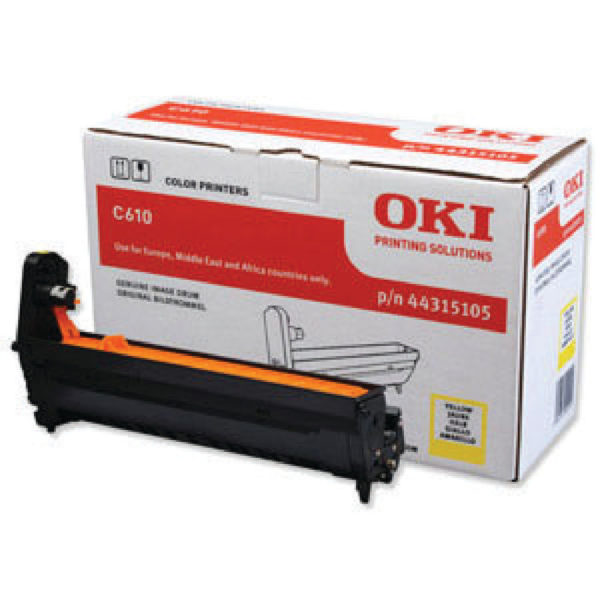 OKI C610 IMAGE DRUM 20K YELLOW 44315105