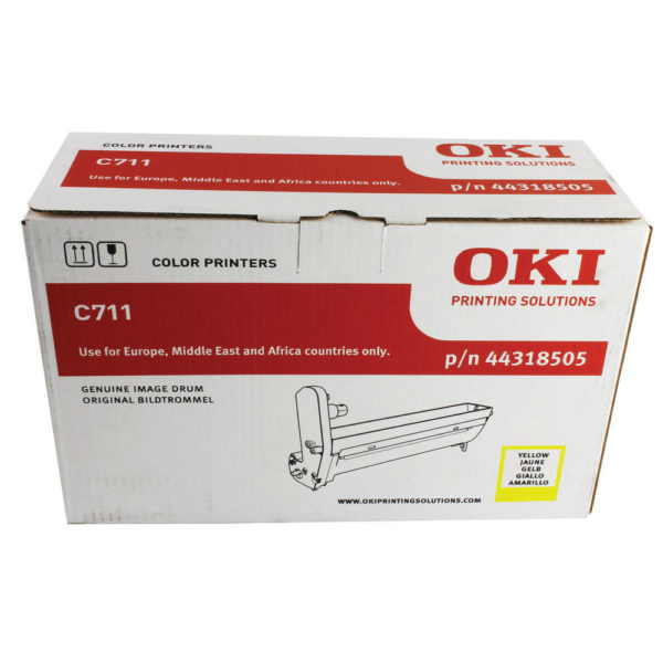 OKI C711 IMAGE DRUM 20K YELLOW 44318505