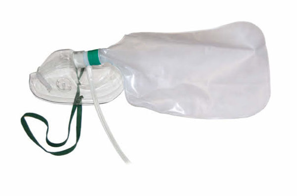 High Concentration Oxygen Mask, Bag & Tubing, Adult x 1