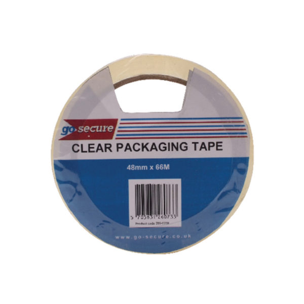 GOSECURE PACKAGING TAPE CLR 50MMX66M PK6