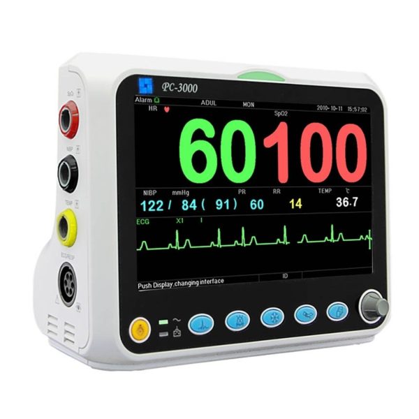 Vital Signs Monitor (Nellcor OxiMax) SpO2, PR, NIBP, Temp & ECG - Adult Clip Sensor