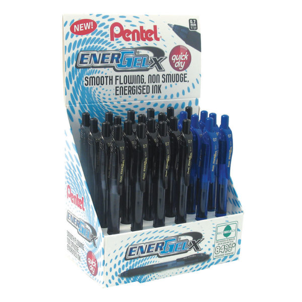 PENTEL ENERGEL DISPLAY 24 PCE ASSORTED