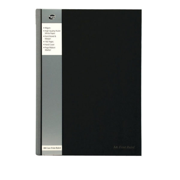 PUKKAPAD PROJECT BOOK A4 250SHT BLACK