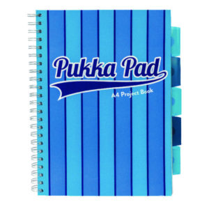 PUKKA VOGUE A4 PROJECT BOOK BLUE PK3