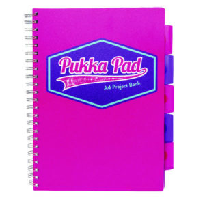 PUKKA VISION A4 PROJECT BOOK PINK PK3