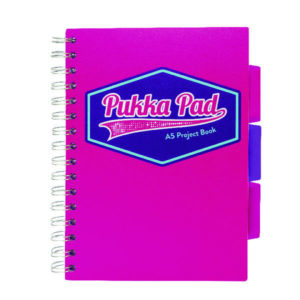 PUKKA VISION A5 PROJECT BOOK PINK PK3