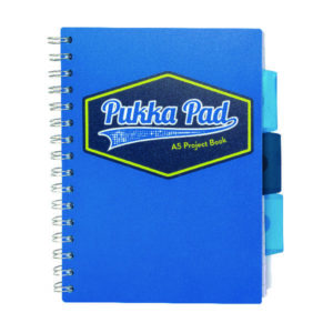 PUKKA VISION A5 PROJECT BOOK BLUE PK3