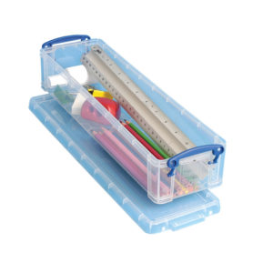REALLY USEFUL PENCIL/STAT BOX 1.5L CLEAR