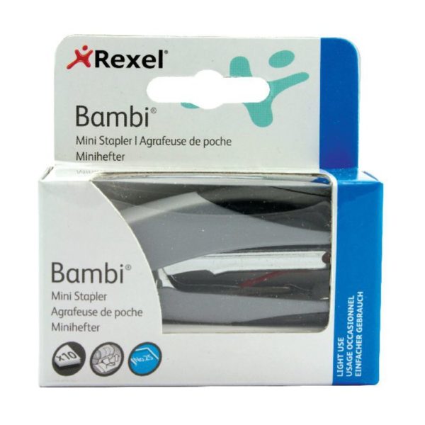 REXEL BAMBI MINI STAPLER 2100154