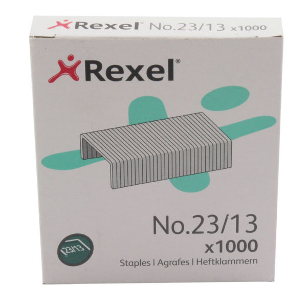 REXEL HEAVY DUTY STAPLES NO23/13MM P1000