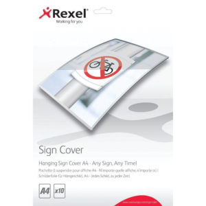 REXEL HANGING SIGN COVER A4