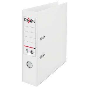 REXEL LEVER ARCH FILE PP WHITE