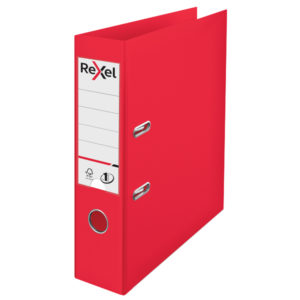 REXEL LEVER ARCH FILE PP RED