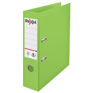 REXEL LEVER ARCH FILE PP GREEN