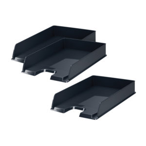 REXEL CHOICES LETTER TRAY BLACK 3FOR2
