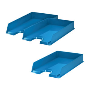 REXEL CHOICES LETTER TRAY BLUE 3FOR2