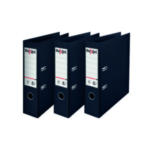 REXEL LEVER ARCH FILE A4 PP BLACK 3FOR2