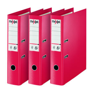 REXEL LEVER ARCH FILE FS PP RED 3FOR2