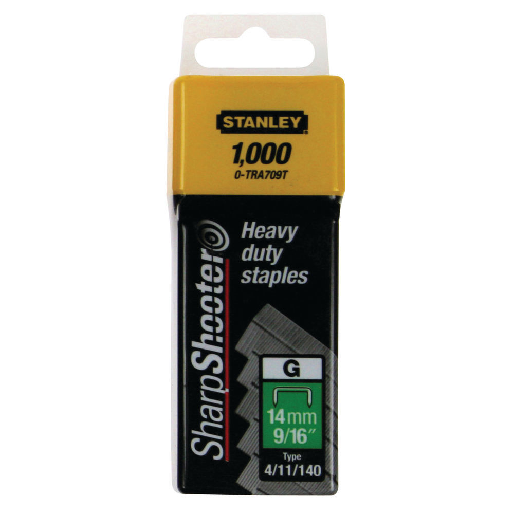 STANLEY 10MM STAPLES PK1000 1-TRA706T