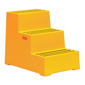 PLASTIC SAFETY 3 STEP YELLOW 325100100