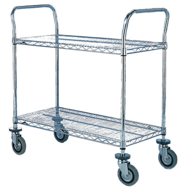 2TIER STAINLESS STEEL TROLLEY 329029025