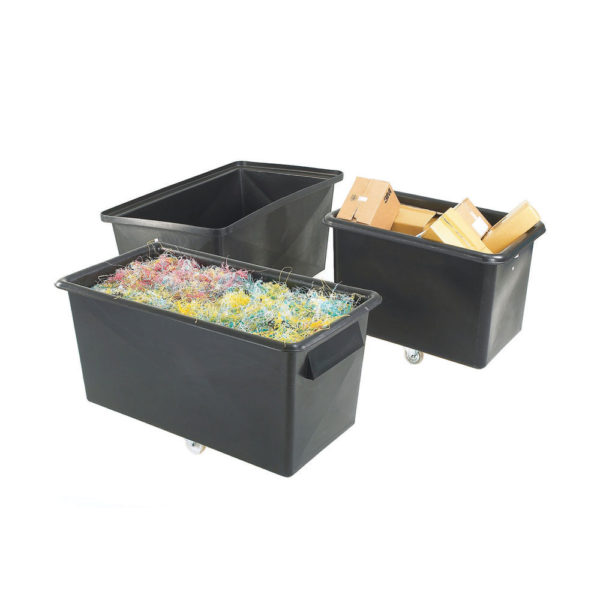 STRAIGHT RECYCLING CONTAINER BLK