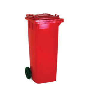 REFUSE CONTAINER 120L 2 WHLD RED 33 33