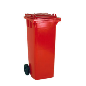 REFUSE CONTAINER 140L 2 WHLD RED 33 33