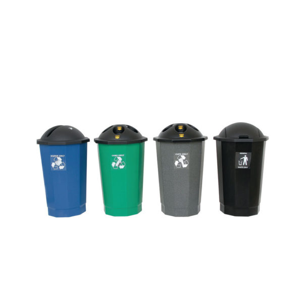 RECYCLE PLASTIC BOTTLE BIN GRY 347547578