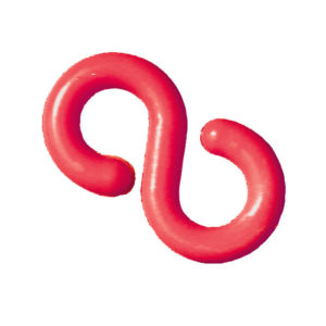 6MM CHAIN S-HOOK PK10 RED 360081
