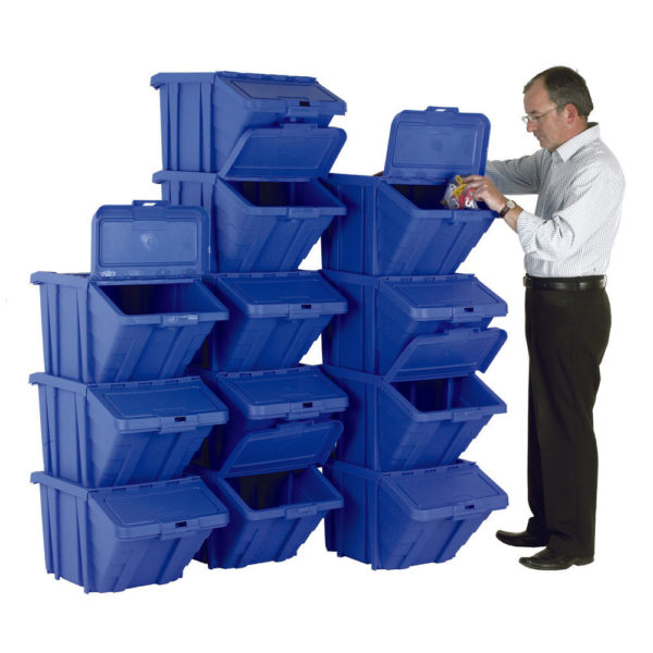 HEAVY DUTY STORAGE BIN/LID BLUE