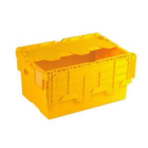 ATTACHED LIDDED BOX YELLOW 375817