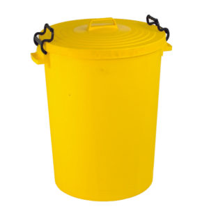 DUSTBIN 110L WITH LID YELLOW 382069069
